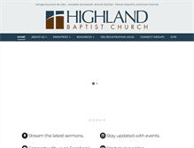 Tablet Screenshot of highland-bc.org